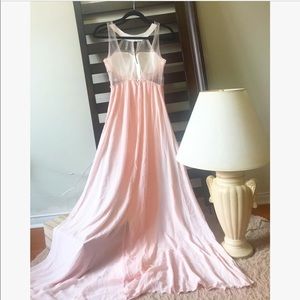 Beautiful backless Rose Long Dress!
